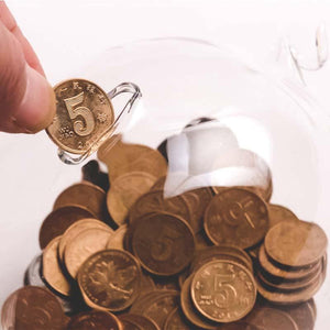 Tirelire cochon en verre - Le Petit Fermier