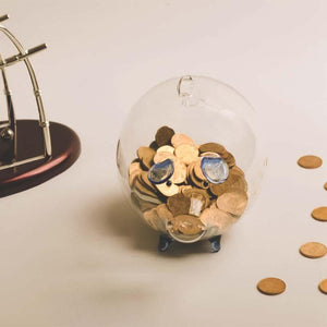 Tirelire cochon en verre - Le Petit Fermier