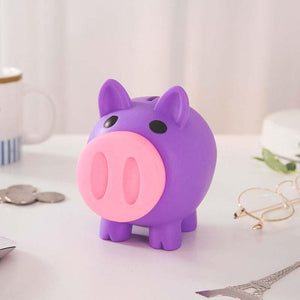 Tirelire cochon incassable violette - Le Petit Fermier