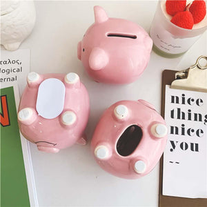 Tirelire cochon rose céramique - Le Petit Fermier