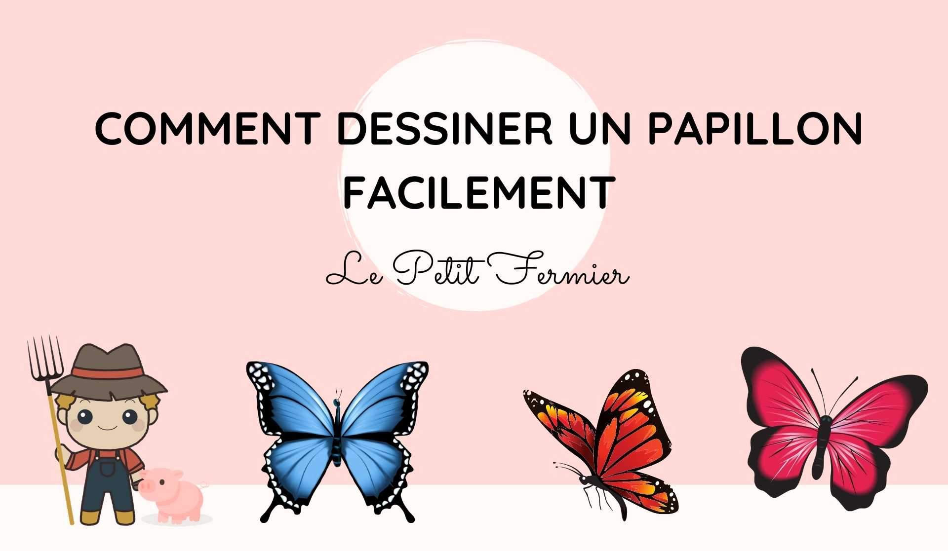Comment dessiner un papillon facilement - Le Petit Fermier
