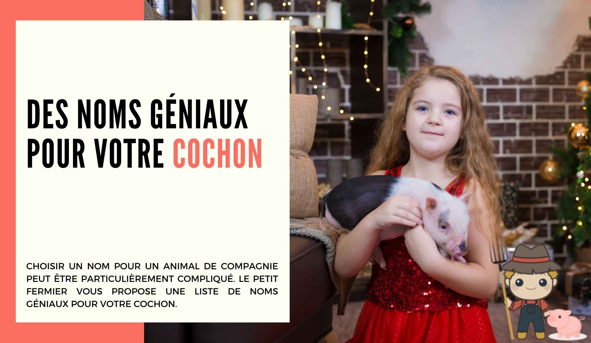 Des noms géniaux pour votre cochon - Le Petit Fermier