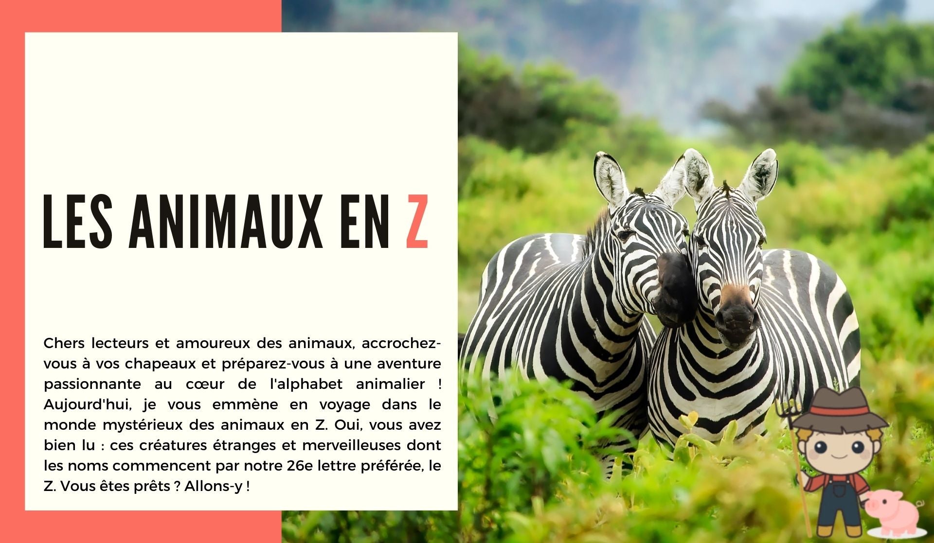 Les animaux en Z