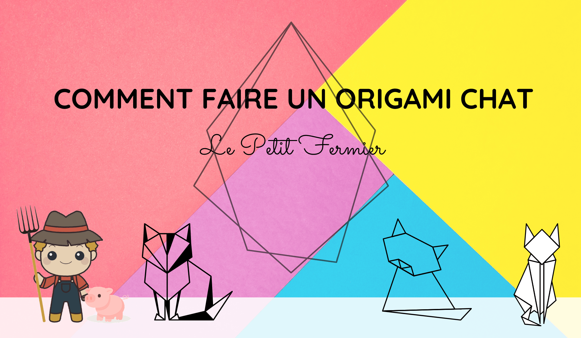 Origami chat - Le Petit Fermier