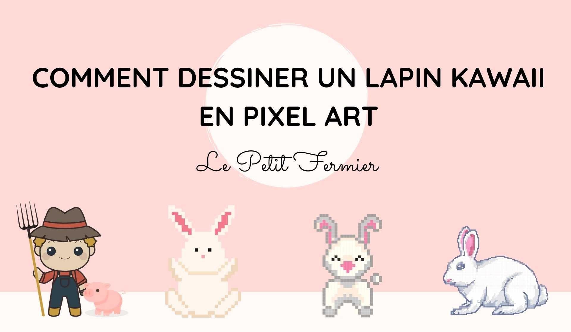 Pixel art lapin - Le Petit Fermier