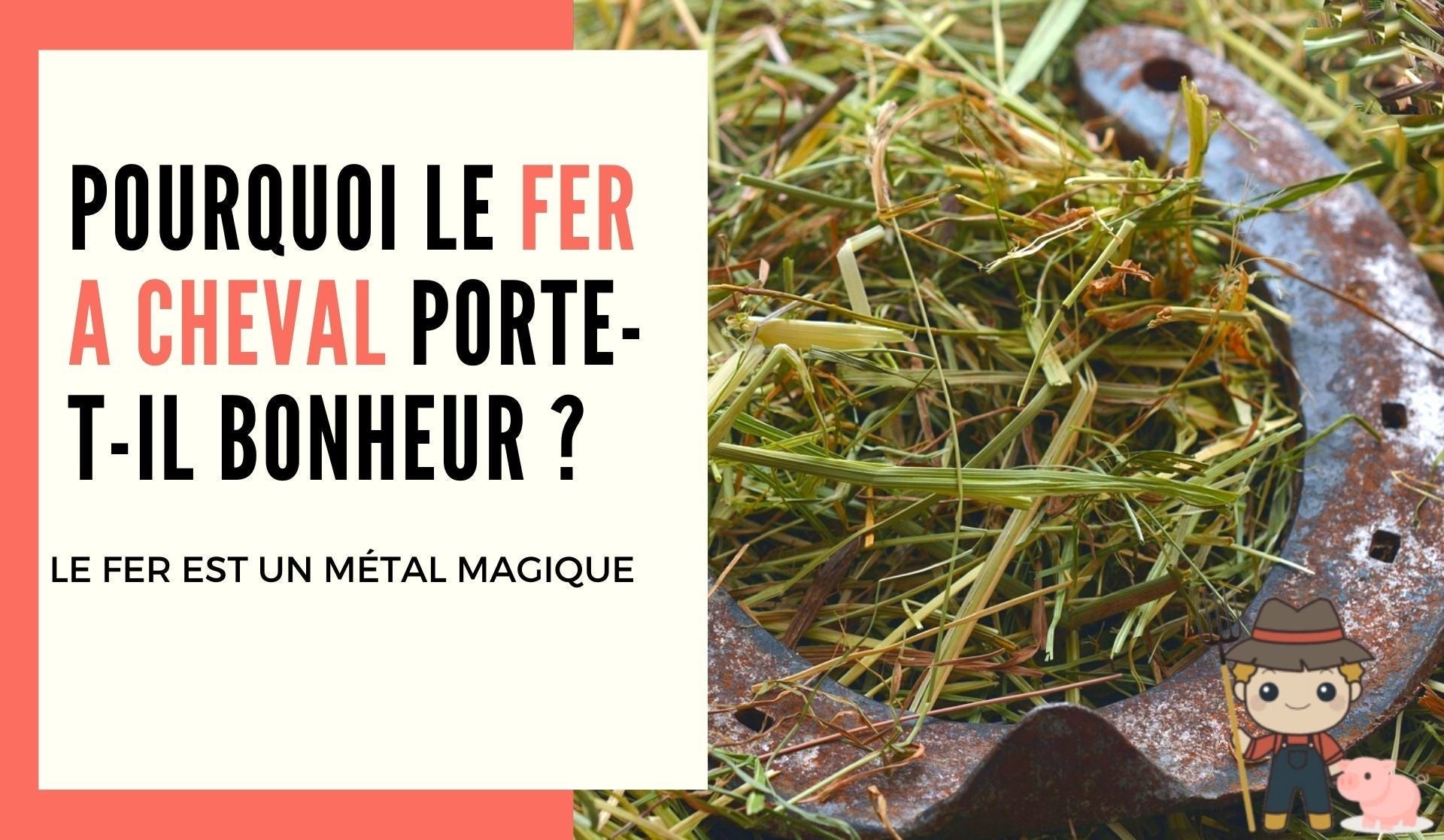 Pourquoi le fer à cheval porte bonheur ? - Le Petit Fermier