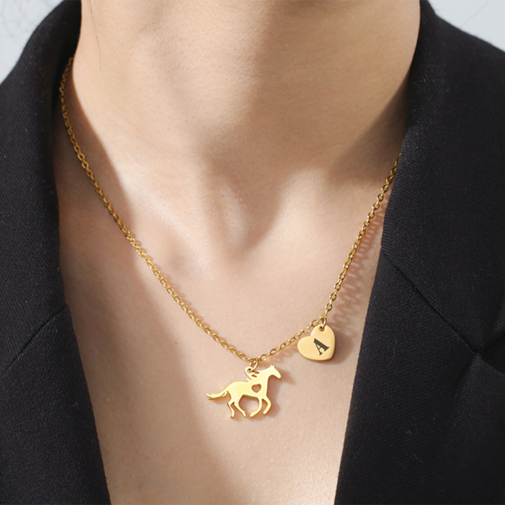 Pendentif cheval personnalisé - Le Petit Fermier