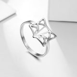 Bague origami tête de renard