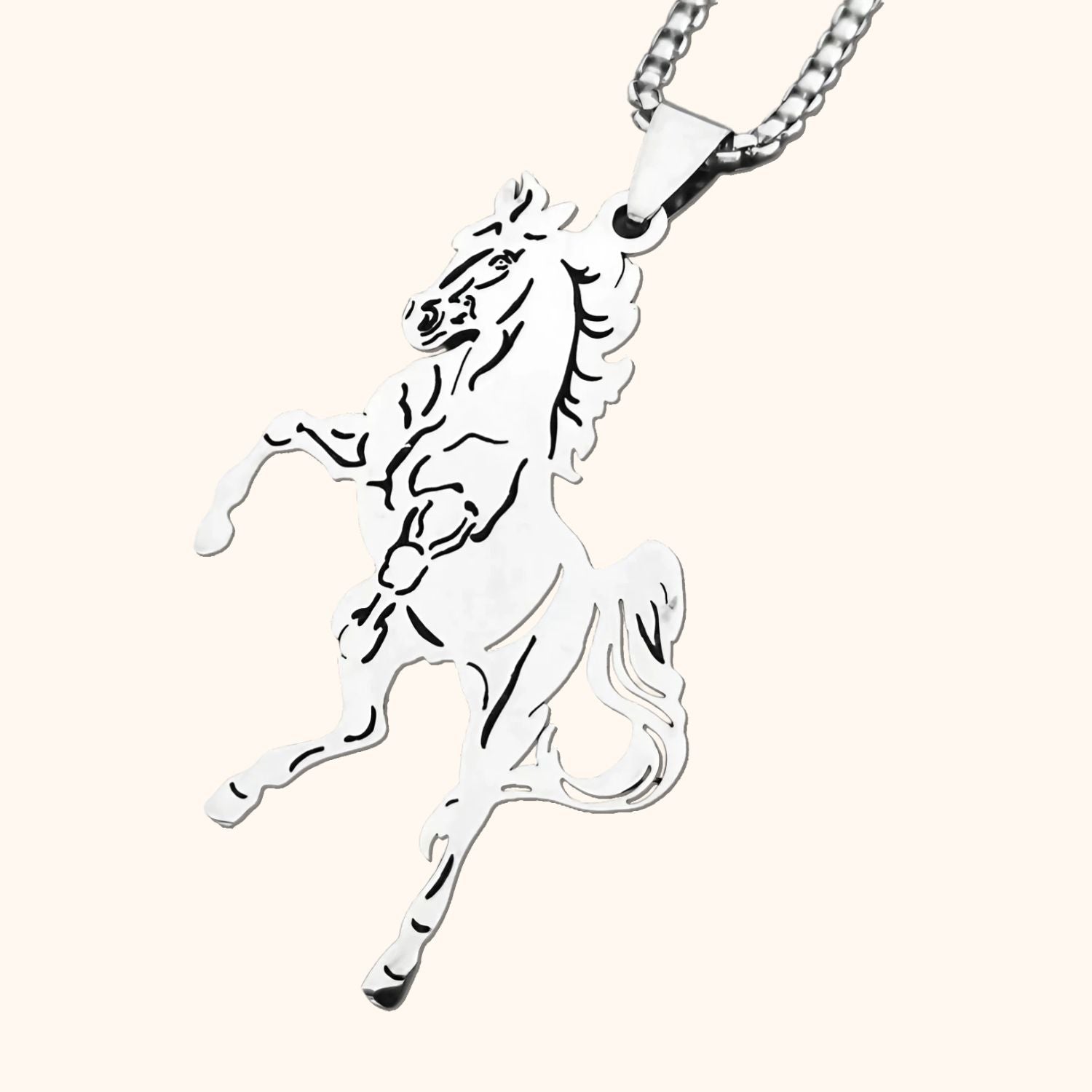 Collier pendentif cheval CRINIÈRE