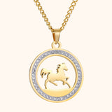 Collier rond cheval AURÉLION