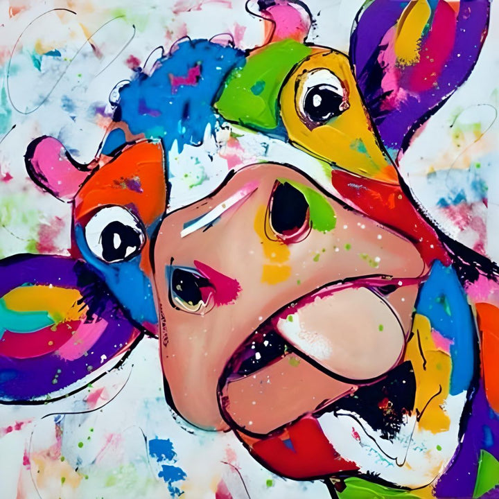 Tableau vache pop art - Le Petit Fermier