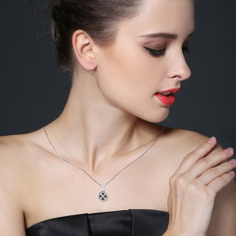 Collier trèfle argent