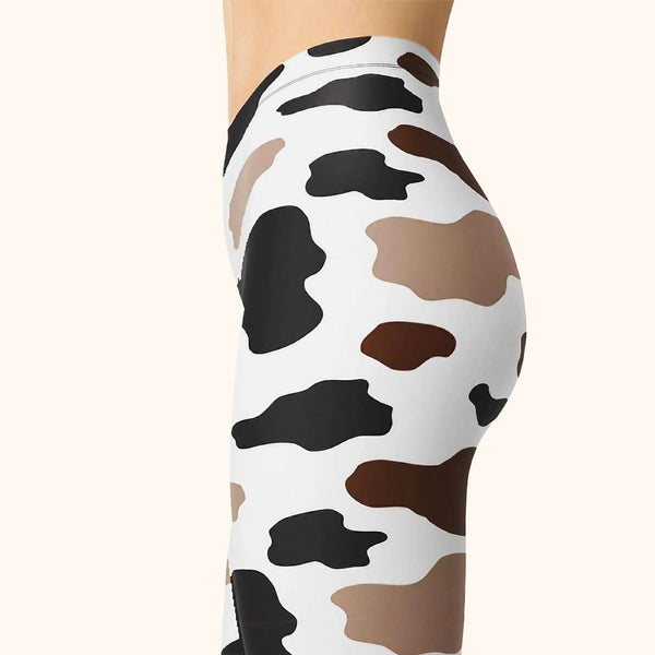 Short legging imprimé vache