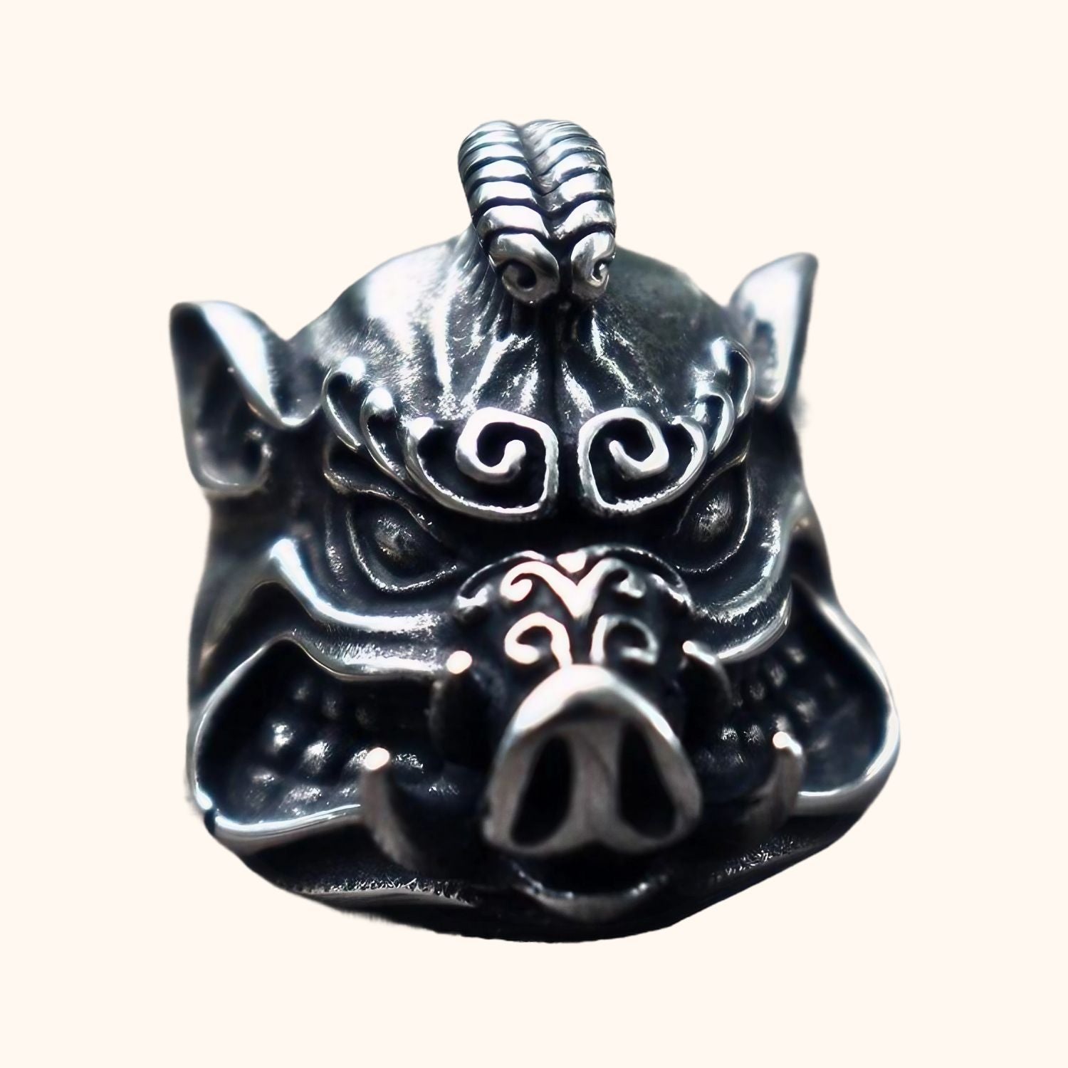 Bague vintage cochon