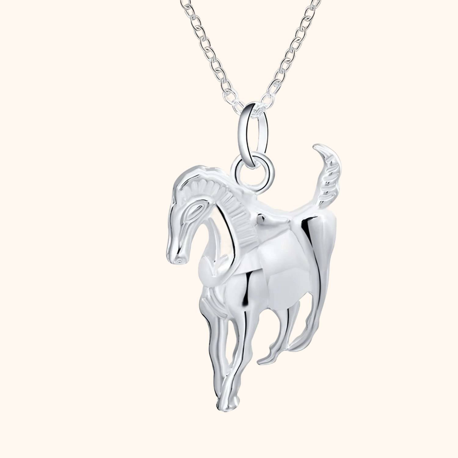 Pendentif cheval argent STALLION