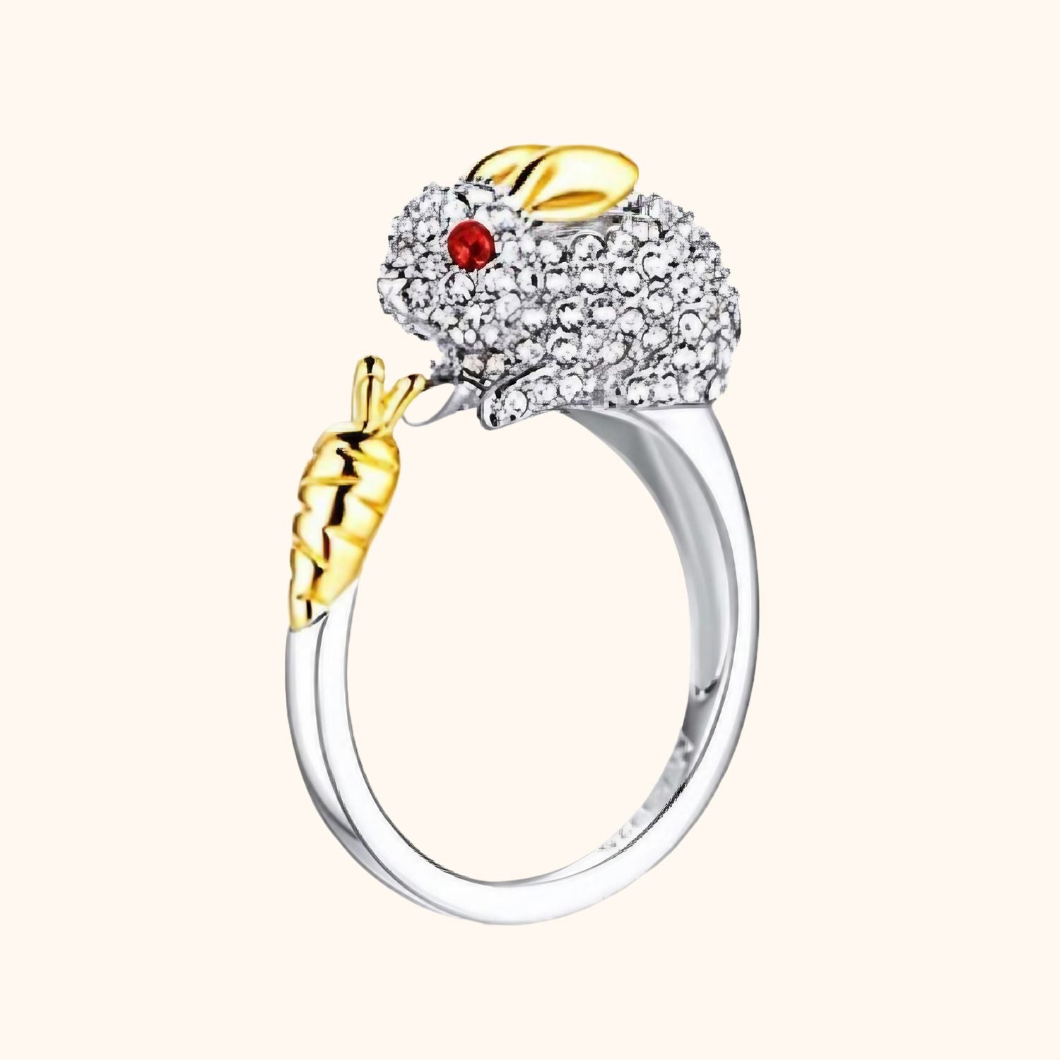 Bague lapin en cristal