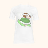 T-shirt vache sur tortue