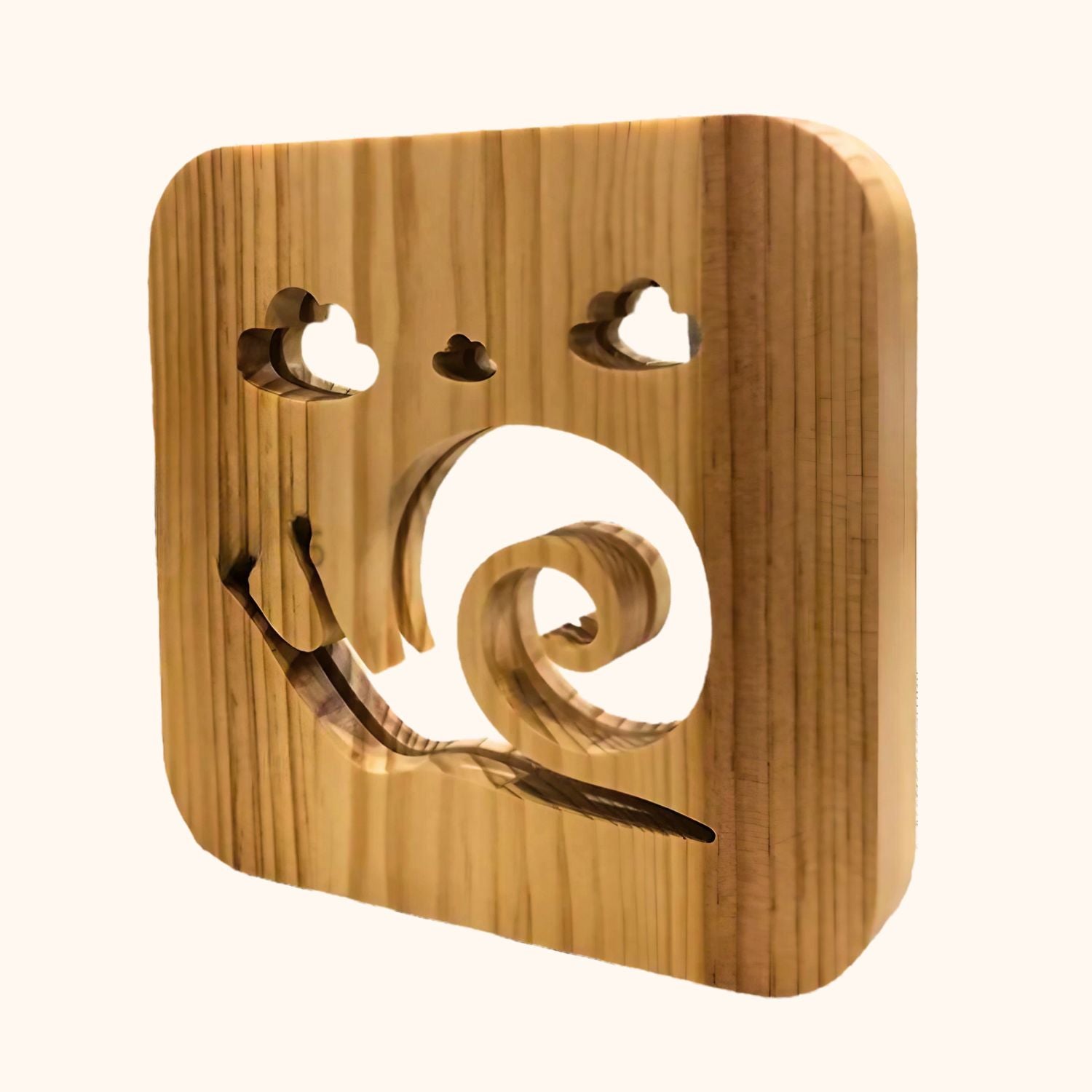 Lampe Escargot Suspension Et Applique En Bois - Pour Chambre D'enfant - Occasion Fonctionnelle