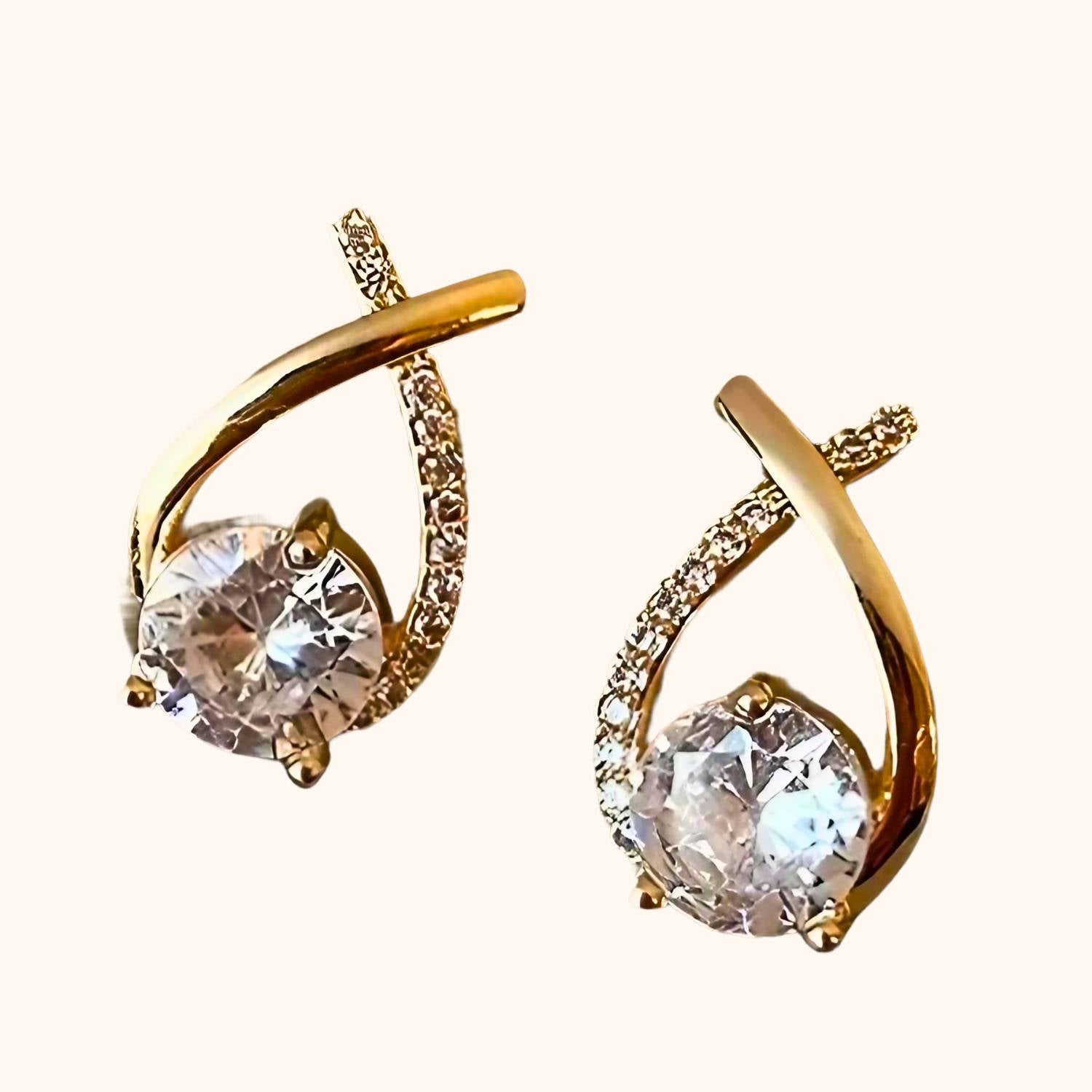 Boucle d'oreille cristal