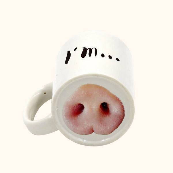 Mug truffe de cochon en céramique