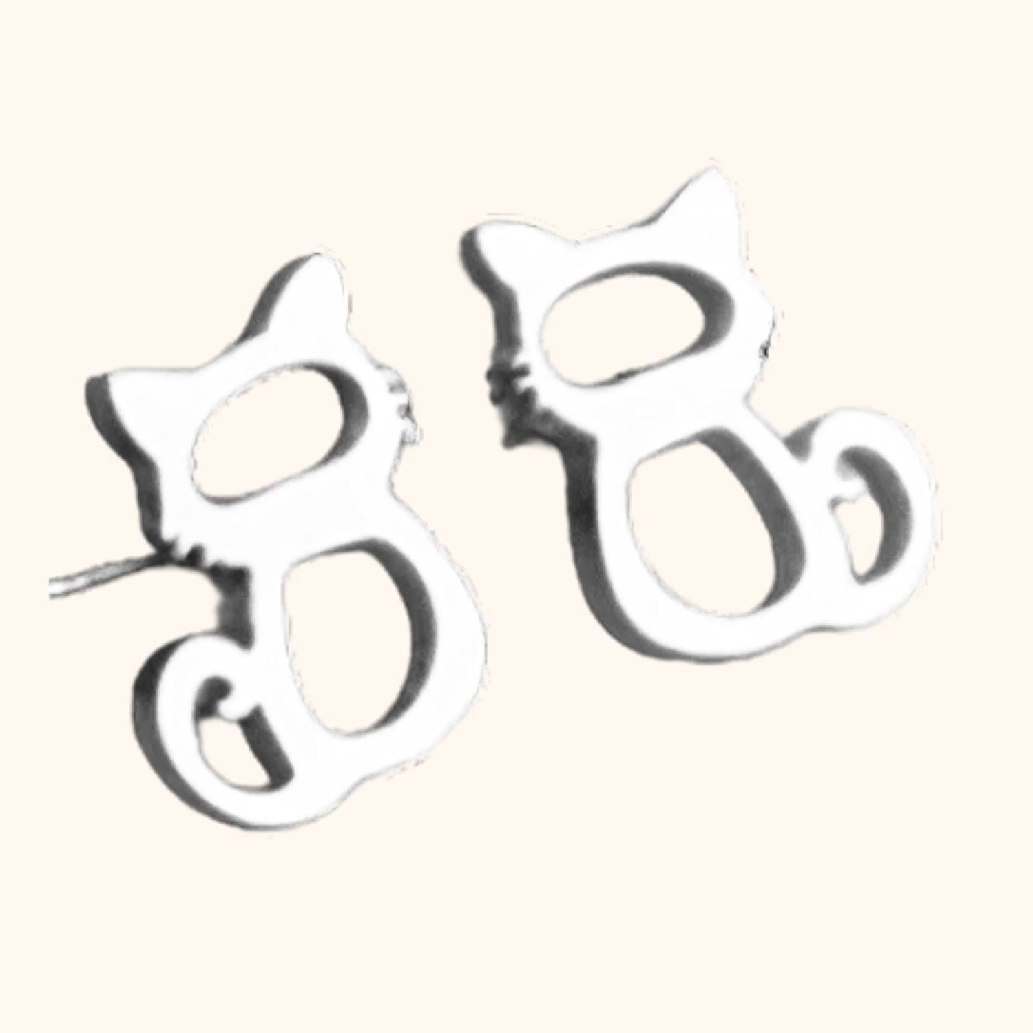 Boucles d'oreilles chaton