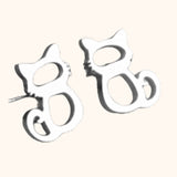Boucles d'oreilles chaton