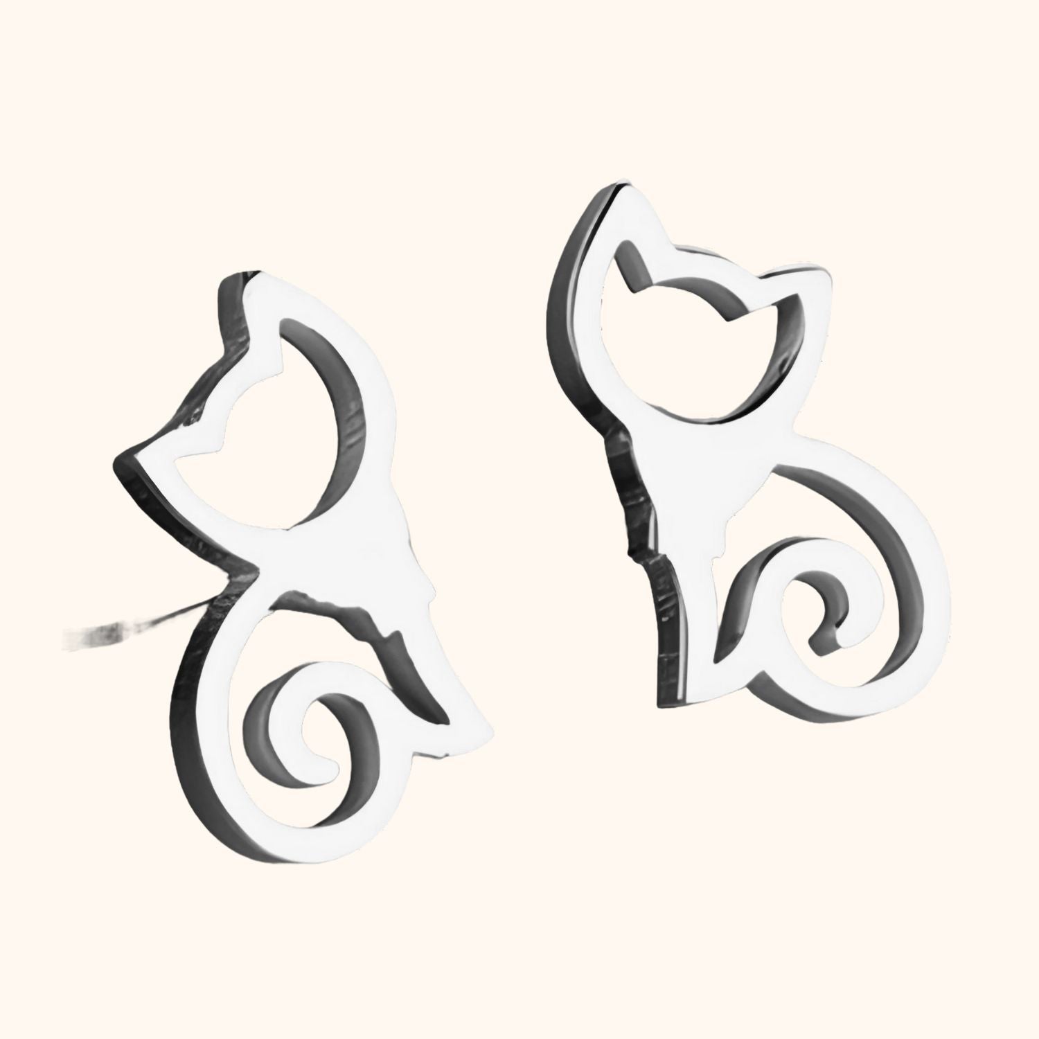 Boucles d'oreilles petit chat