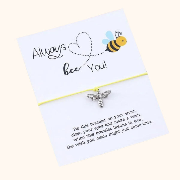 Bracelet à voeux abeille Always Bee You jaune