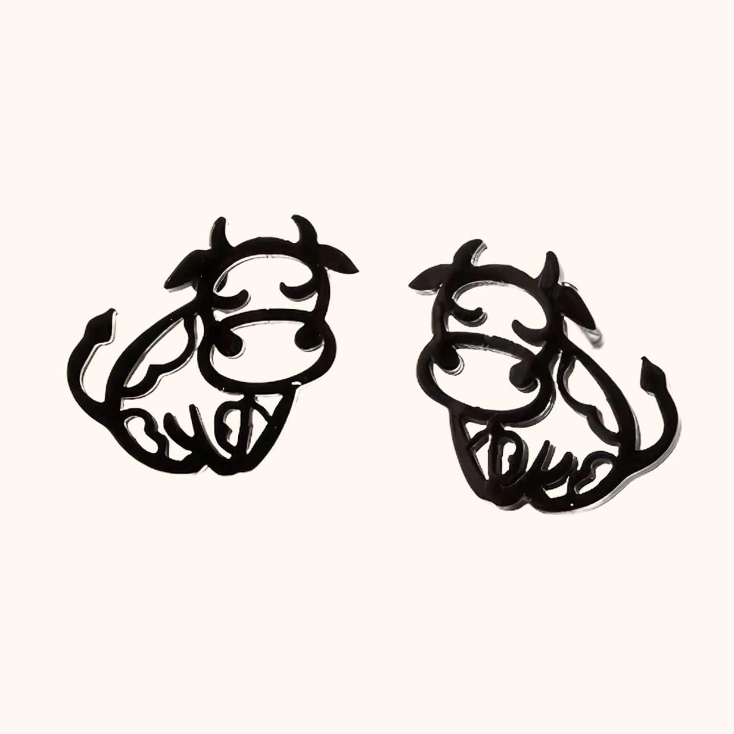 Boucles d'oreilles vaches minimalistes COWQUETTE