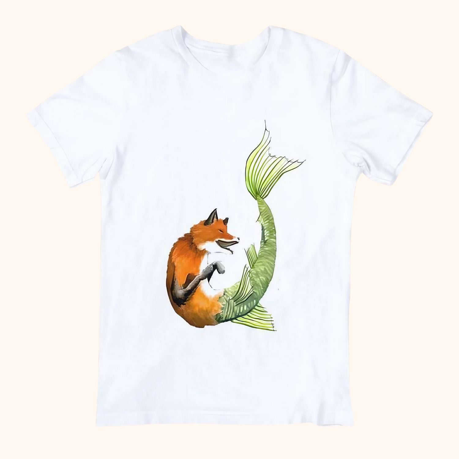 T-shirt renard sirène