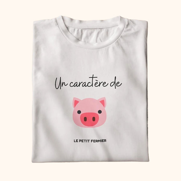 T-shirt Caractère de Cochon