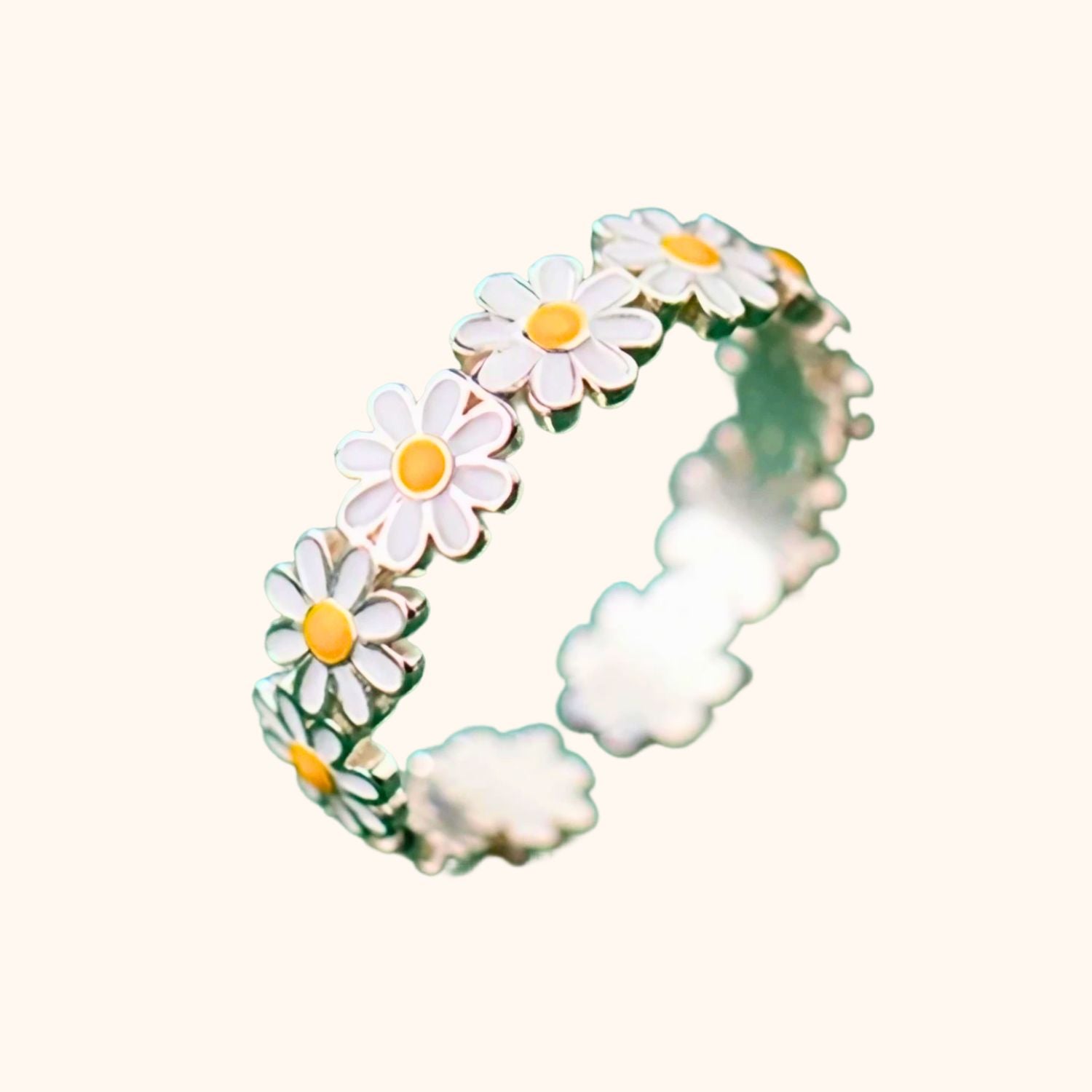 Bague les petites marguerites