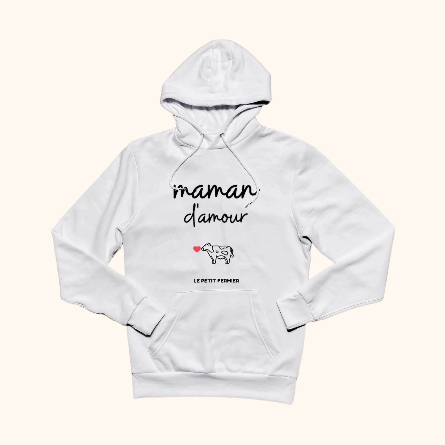 Sweat à capuche maman d'amour