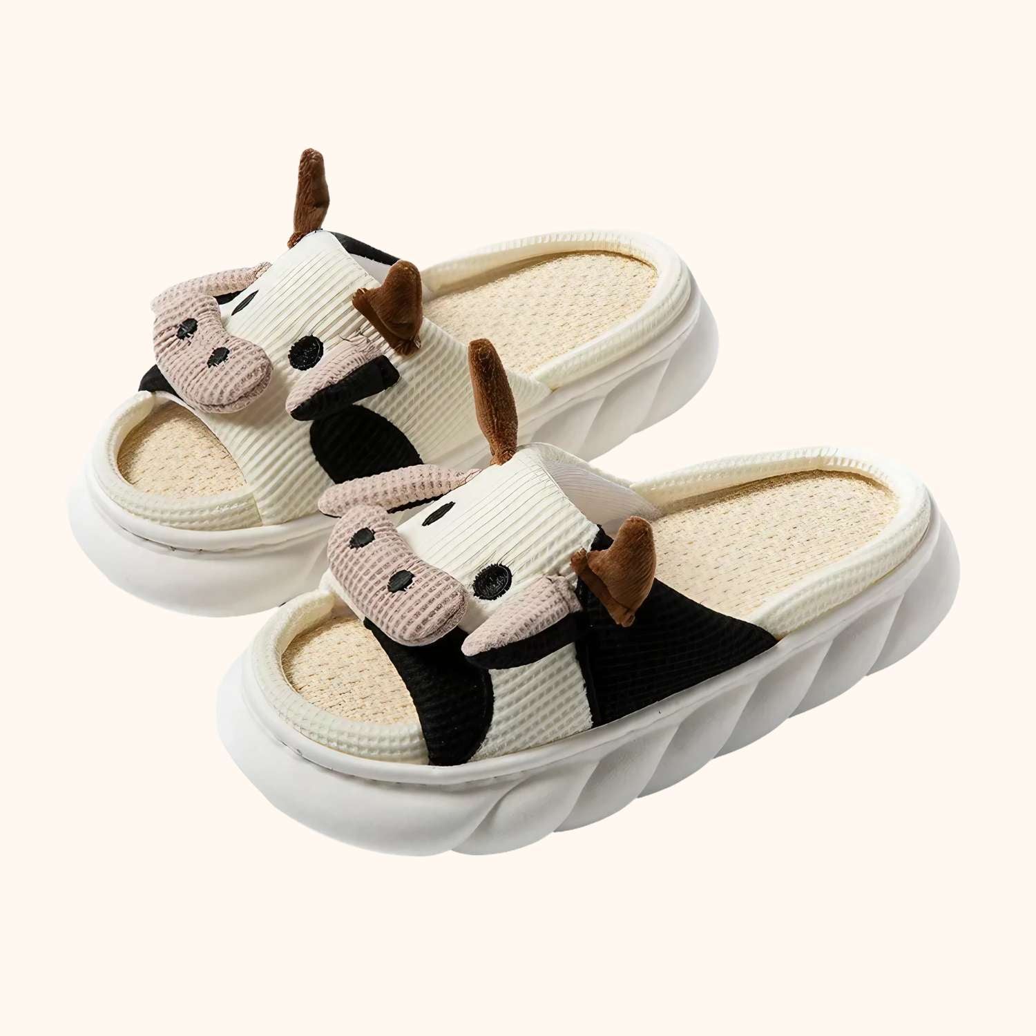 Chaussons vache cartoon