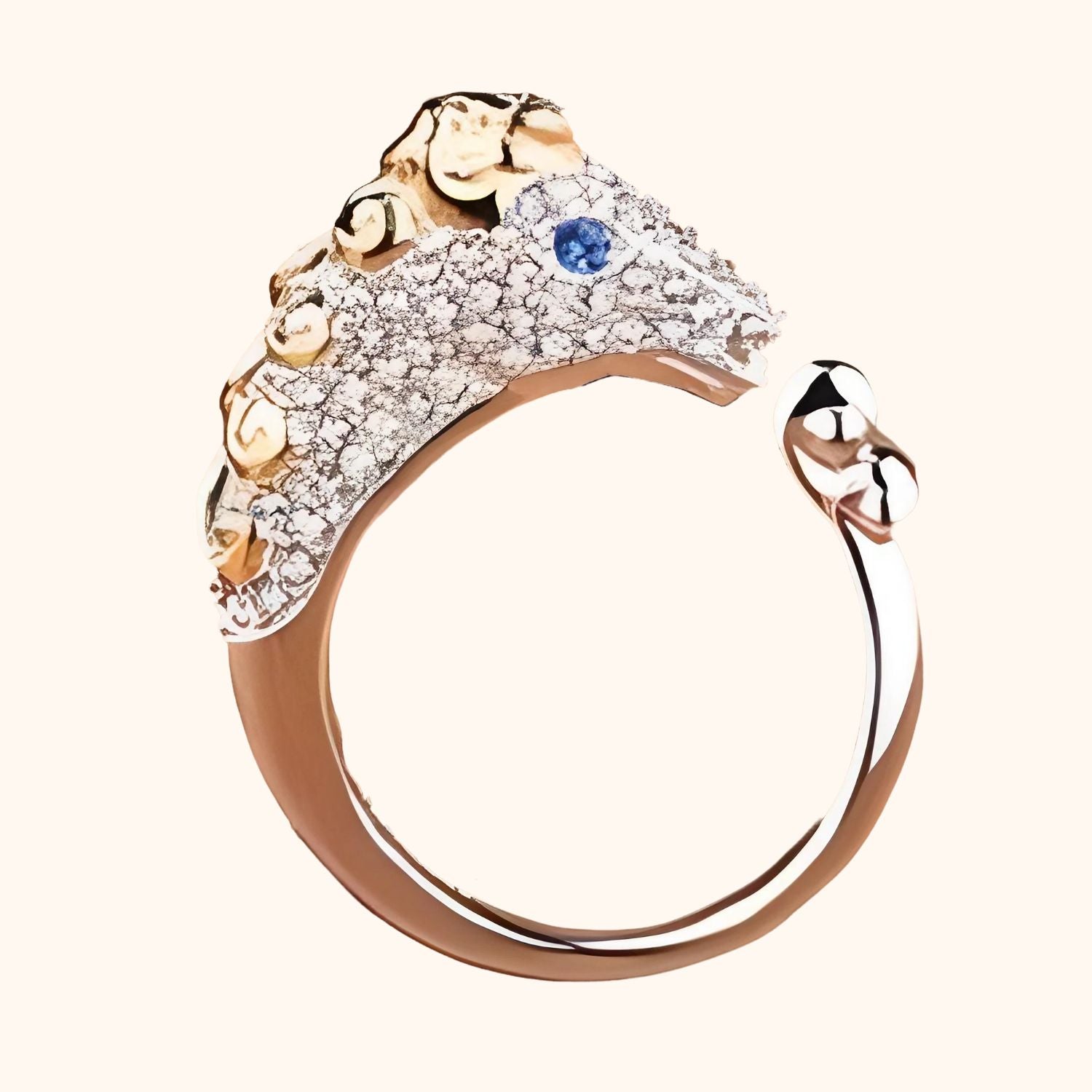 Bague cheval en cristal