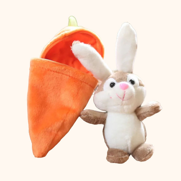 Peluche lapin carotte MALICAROT