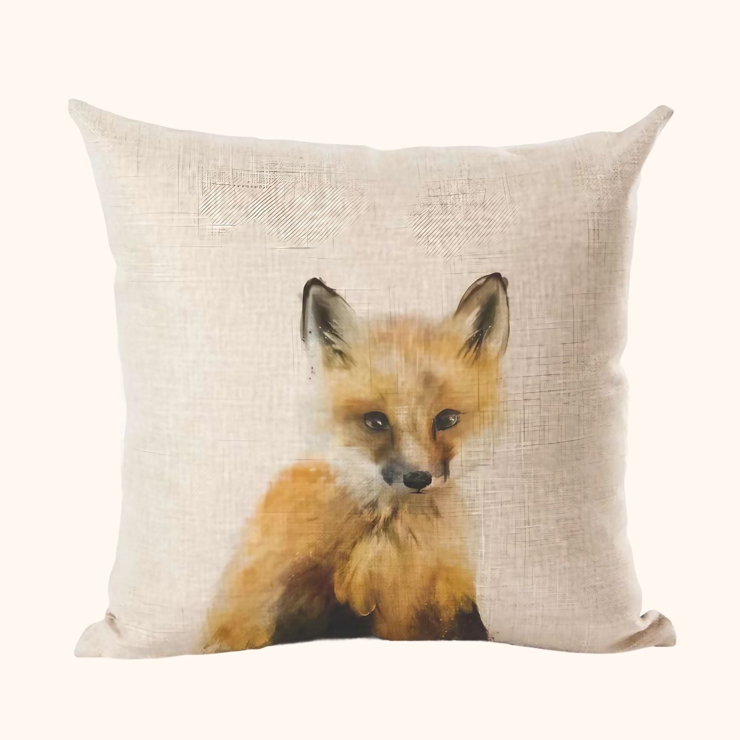 Housse de coussin renardeau