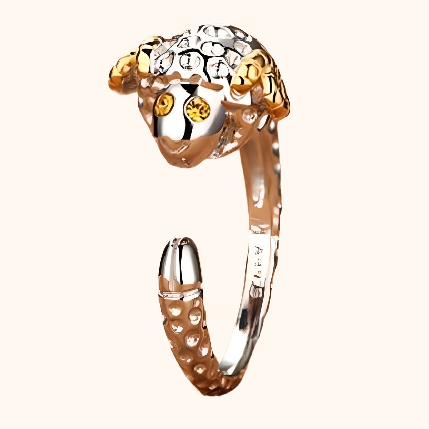 Bague mouton en cristal