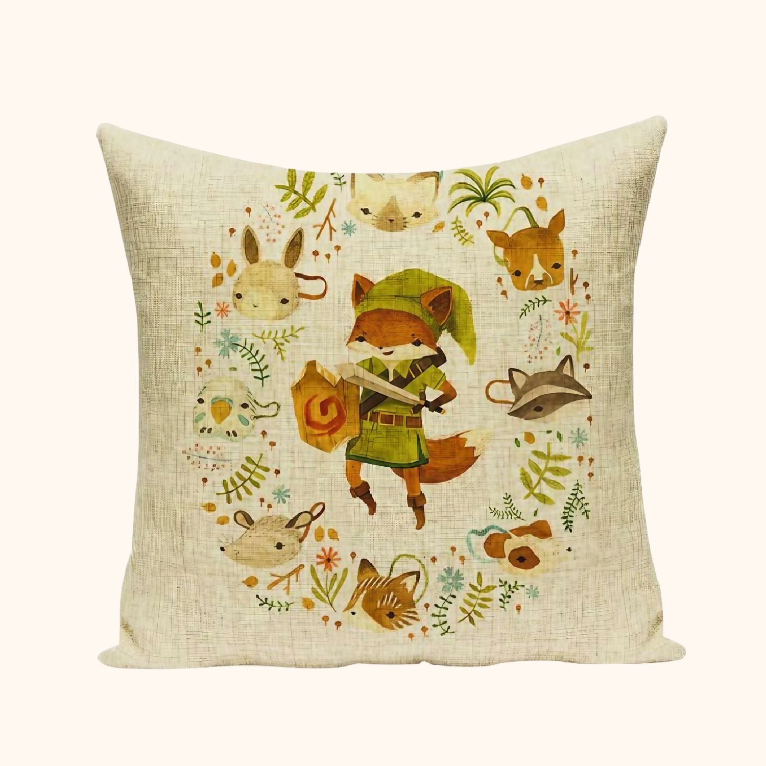 Housse de coussin Link renard