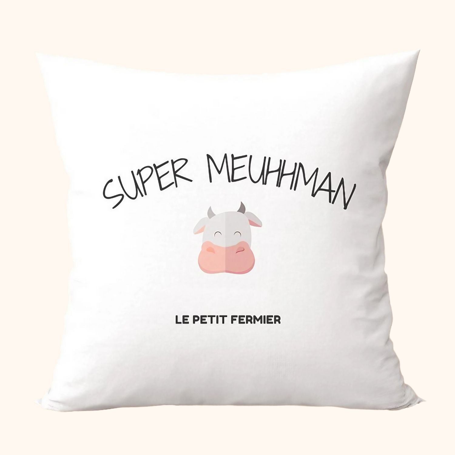 Housse de coussin Super Meuhhman