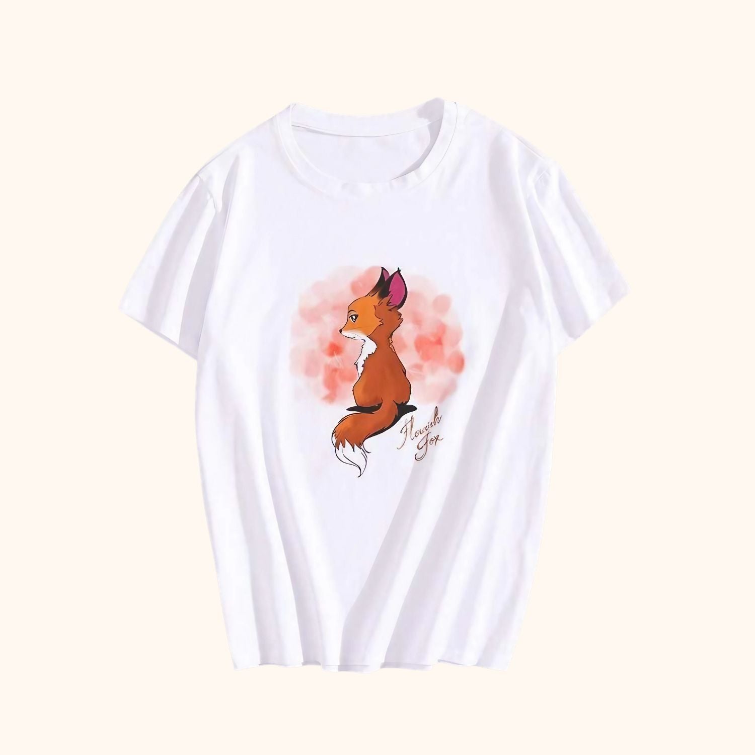 T-shirt renard aquarelle