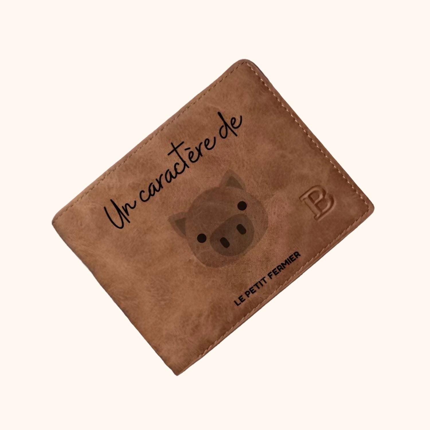 Portefeuille un caractère de cochon