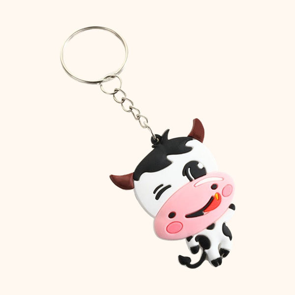 Porte-clé vache cartoon