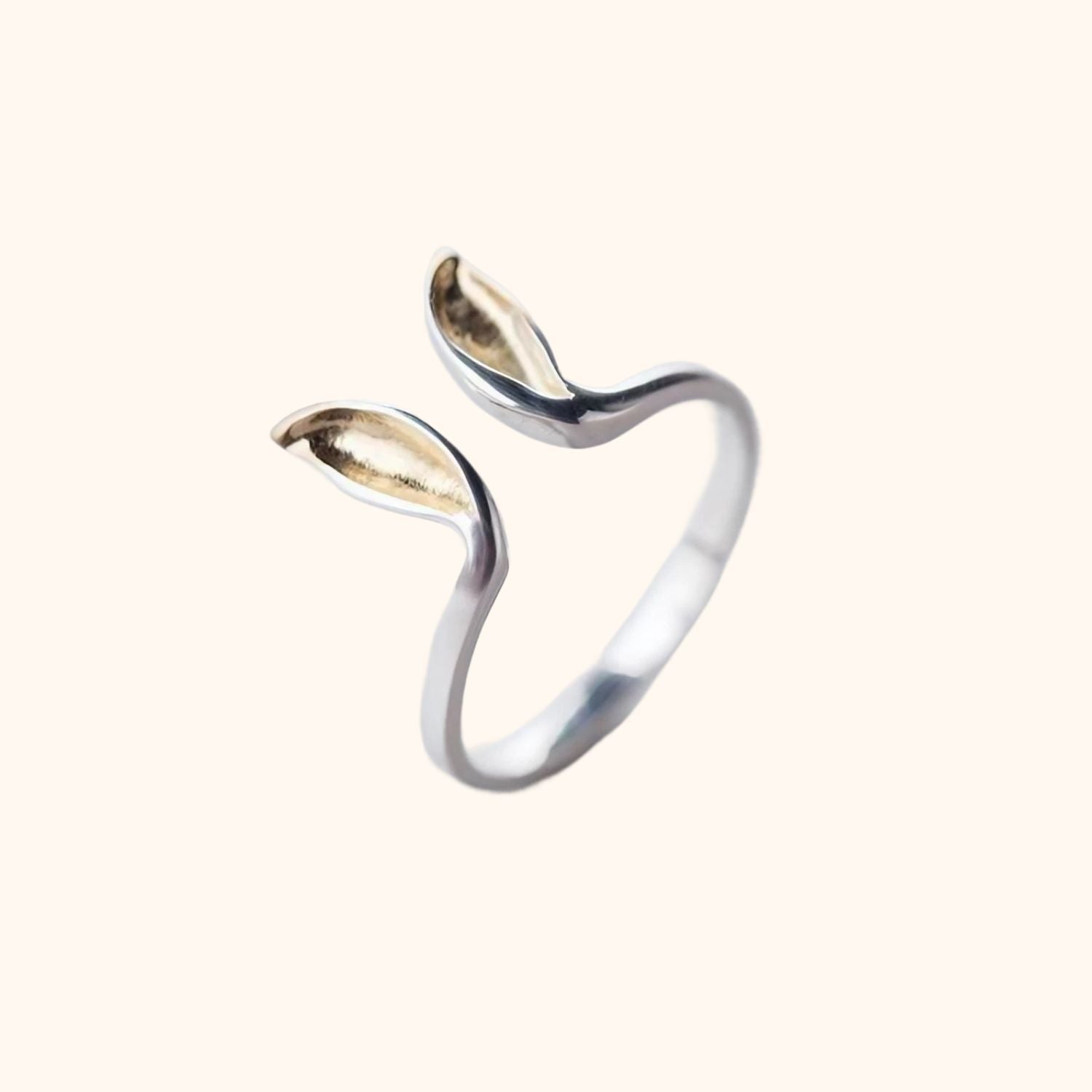 Bague oreilles de lapin dorées