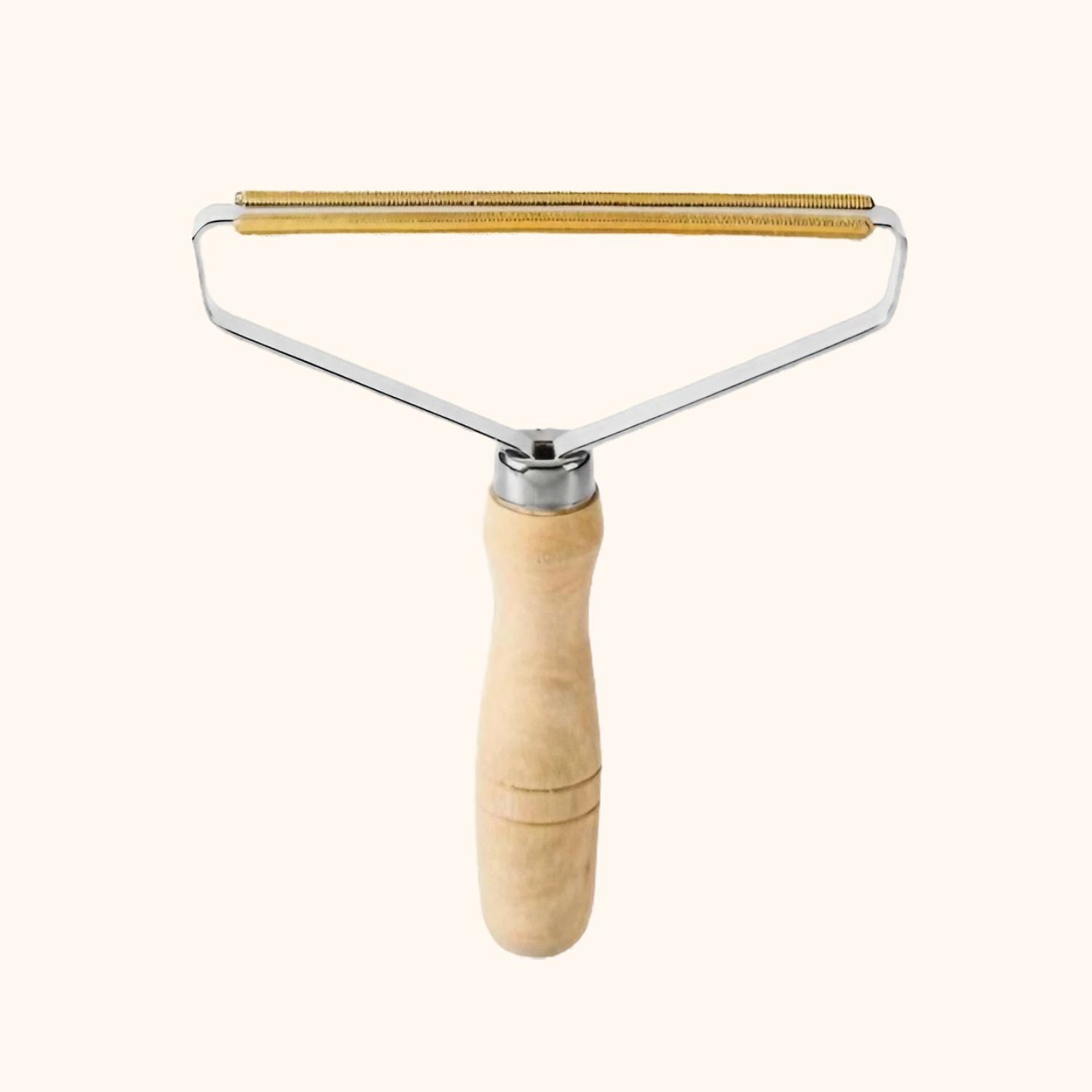 Brosse anti-poil en bois chien et chat