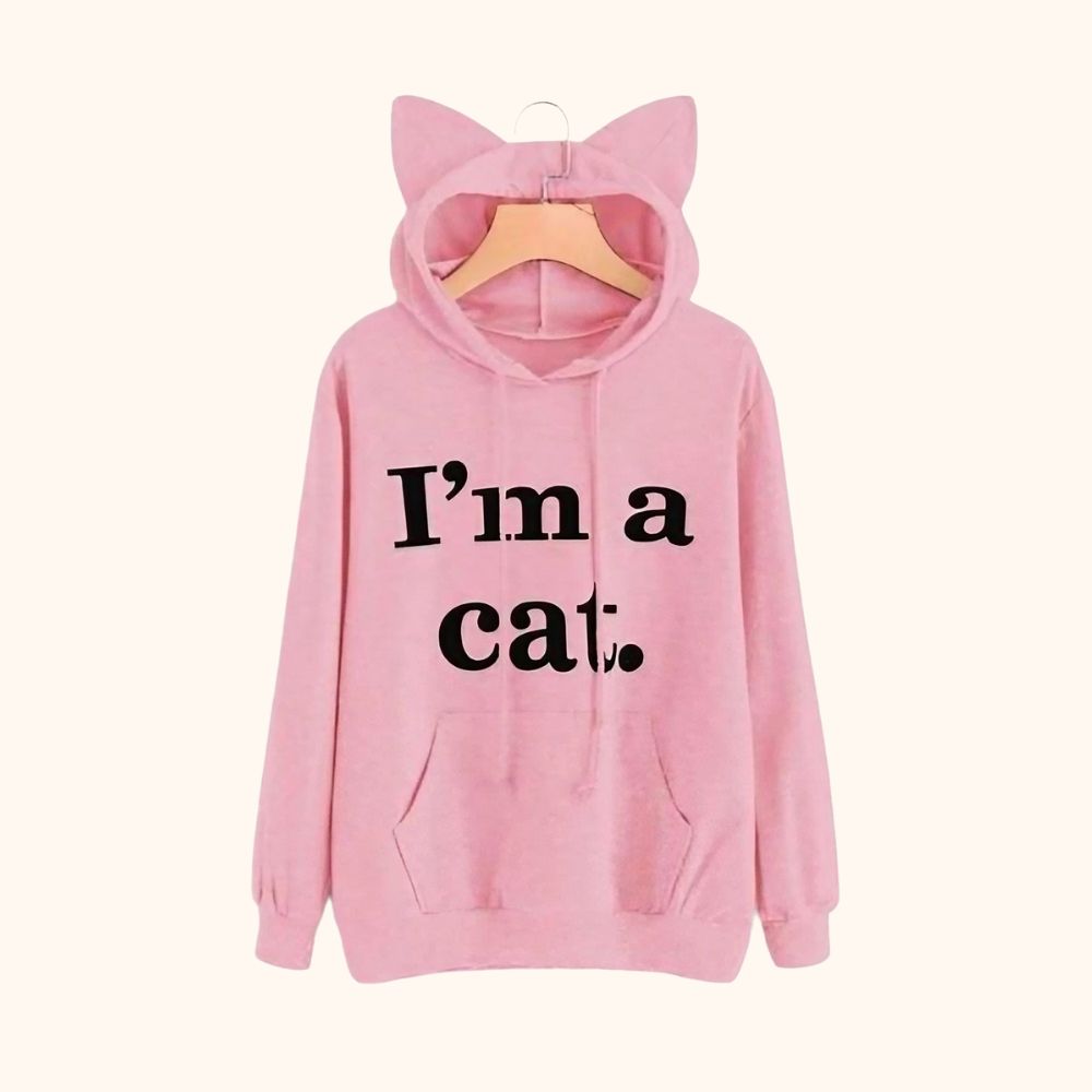 Sweat oreilles de chat I'M A CAT.