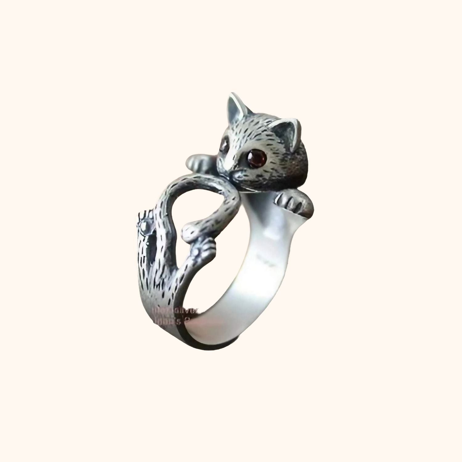 Bague chat vintage