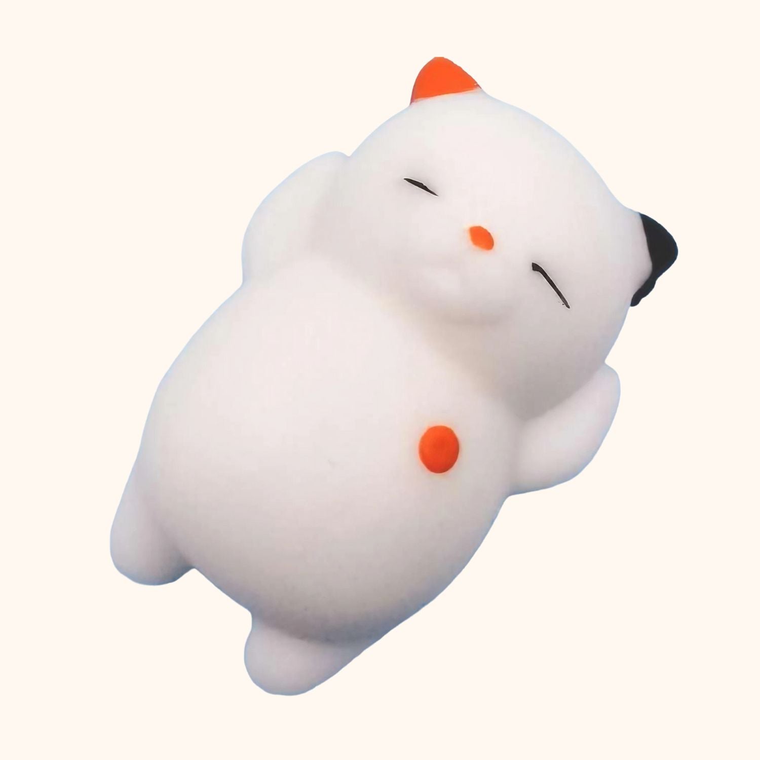 Chat marron et blanc anti-stress