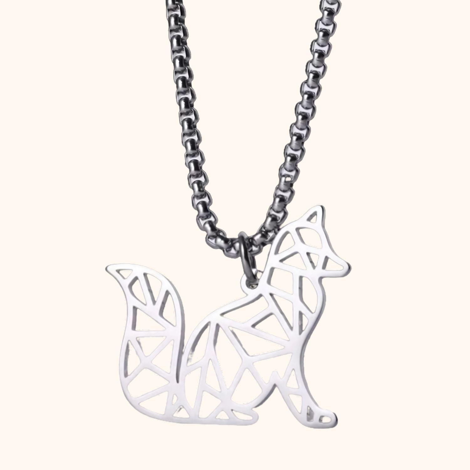 Collier renard origami