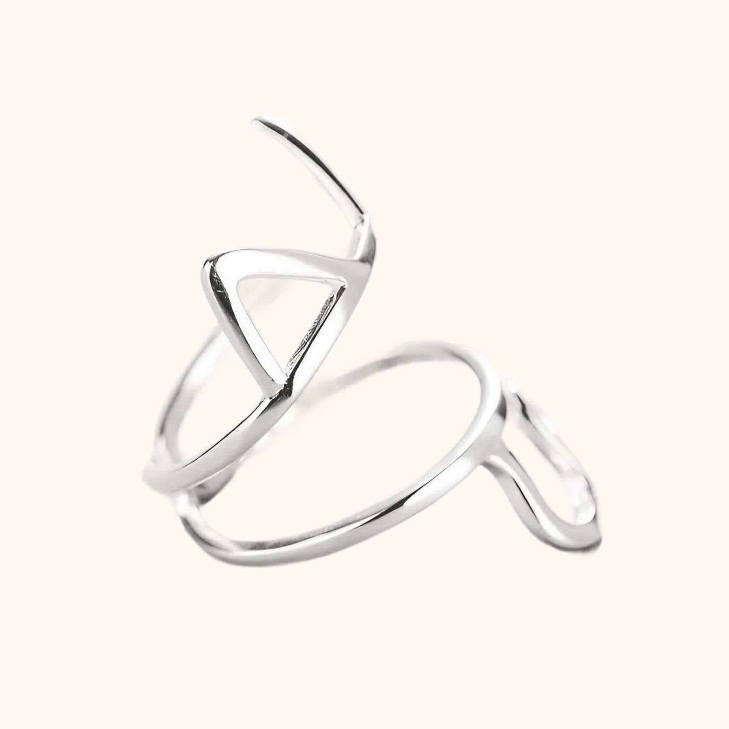 Bague chat originale en argent véritable